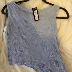 PrettyLittleThing Sky Blue Asymmetric Top